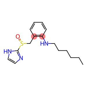 N-Hexyl-2-[(1H-imidazol-2-yl)sulfinylmethyl]aniline