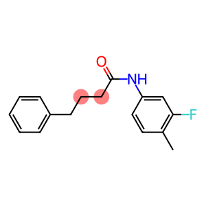 N-(3-fluoro-4-methylphenyl)-4-phenylbutanamide