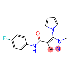 N4-(4-fluorophenyl)-1-methyl-5-(1H-pyrrol-1-yl)-1H-pyrazole-4-carboxamide