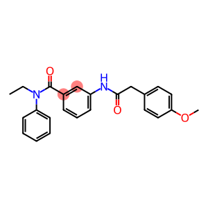 N-ethyl-3-{[2-(4-methoxyphenyl)acetyl]amino}-N-phenylbenzamide