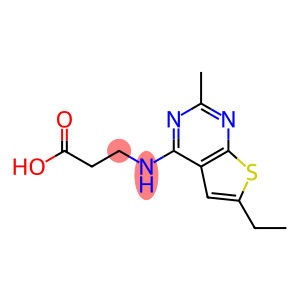 N-(6-ethyl-2-methylthieno[2,3-d]pyrimidin-4-yl)-beta-alanine