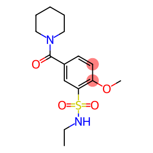 N-ethyl-2-methoxy-5-(1-piperidinylcarbonyl)benzenesulfonamide