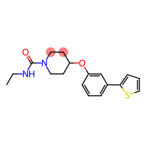 N-ETHYL-4-[3-(2-THIENYL)PHENOXY]PIPERIDINE-1-CARBOXAMIDE