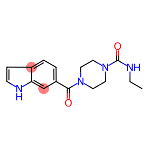 N-ETHYL-4-[((1H)-INDOL-6-YL)CARBONYL]PIPERAZINE-1-CARBOXAMIDE