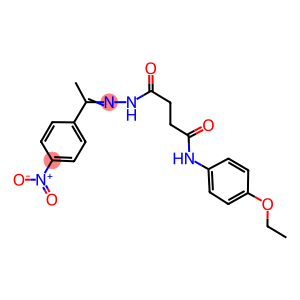 N-(4-ethoxyphenyl)-4-[2-(1-{4-nitrophenyl}ethylidene)hydrazino]-4-oxobutanamide