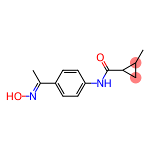 N-{4-[(1E)-N-hydroxyethanimidoyl]phenyl}-2-methylcyclopropanecarboxamide
