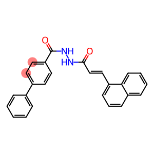 N'-[(E)-3-(1-naphthyl)-2-propenoyl][1,1'-biphenyl]-4-carbohydrazide