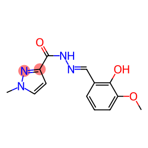 N'-[(E)-(2-hydroxy-3-methoxyphenyl)methylidene]-1-methyl-1H-pyrazole-3-carbohydrazide