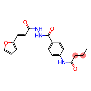N-[4-({2-[(E)-3-(2-furyl)-2-propenoyl]hydrazino}carbonyl)phenyl]butanamide