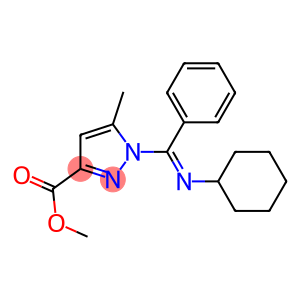 1-(N-Cyclohexylbenzimidoyl)-5-methyl-1H-pyrazole-3-carboxylic acid methyl ester