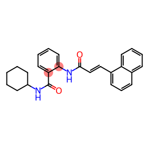 N-cyclohexyl-2-{[(E)-3-(1-naphthyl)-2-propenoyl]amino}benzamide