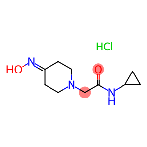 N-cyclopropyl-2-[4-(hydroxyimino)piperidin-1-yl]acetamide hydrochloride