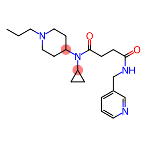 N-CYCLOPROPYL-4-OXO-N-(1-PROPYLPIPERIDIN-4-YL)-4-[(3-PYRIDINYLMETHYL)AMINO]BUTANAMIDE