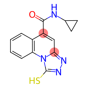 N-CYCLOPROPYL-1-MERCAPTO[1,2,4]TRIAZOLO[4,3-A]QUINOLINE-5-CARBOXAMIDE