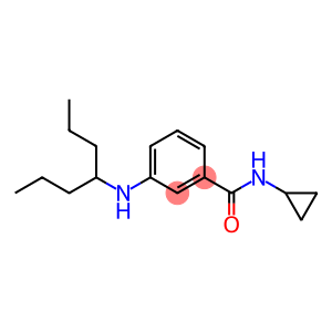 N-cyclopropyl-3-(heptan-4-ylamino)benzamide