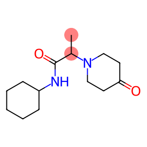 N-cyclohexyl-2-(4-oxopiperidin-1-yl)propanamide