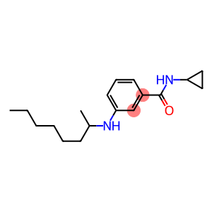 N-cyclopropyl-3-(octan-2-ylamino)benzamide