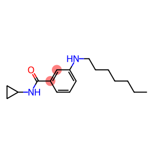 N-cyclopropyl-3-(heptylamino)benzamide