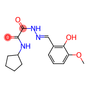 N-cyclopentyl-2-[2-(2-hydroxy-3-methoxybenzylidene)hydrazino]-2-oxoacetamide