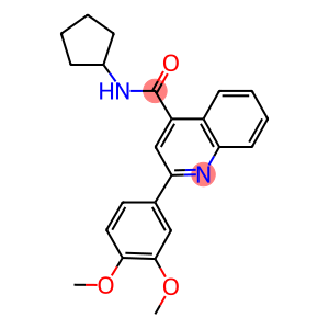 N-cyclopentyl-2-(3,4-dimethoxyphenyl)-4-quinolinecarboxamide