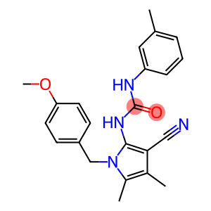 N-[3-cyano-1-(4-methoxybenzyl)-4,5-dimethyl-1H-pyrrol-2-yl]-N'-(3-methylphenyl)urea