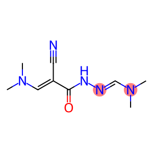 N'-[2-cyano-3-(dimethylamino)acryloyl]-N,N-dimethylhydrazonoformamide