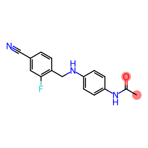 N-(4-{[(4-cyano-2-fluorophenyl)methyl]amino}phenyl)acetamide