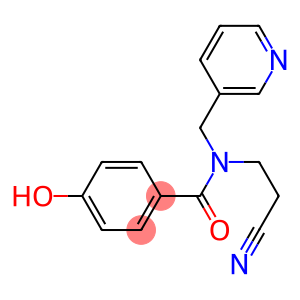 N-(2-cyanoethyl)-4-hydroxy-N-(pyridin-3-ylmethyl)benzamide
