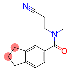 N-(2-cyanoethyl)-N-methyl-2,3-dihydro-1H-indene-5-carboxamide