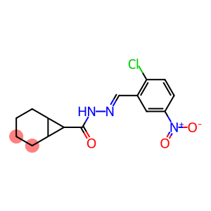 N'-[(E)-(2-chloro-5-nitrophenyl)methylidene]bicyclo[4.1.0]heptane-7-carbohydrazide