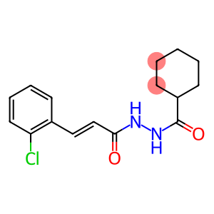 N'-[(E)-3-(2-chlorophenyl)-2-propenoyl]cyclohexanecarbohydrazide