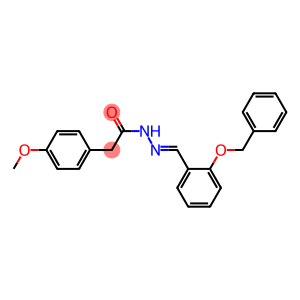 N'-{(E)-[2-(benzyloxy)phenyl]methylidene}-2-(4-methoxyphenyl)acetohydrazide