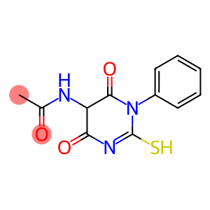 N-(4,6-dioxo-1-phenyl-2-sulfanyl-1,4,5,6-tetrahydro-5-pyrimidinyl)acetamide