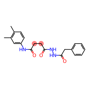 N-(3,4-dimethylphenyl)-4-oxo-4-[2-(2-phenylacetyl)hydrazino]butanamide