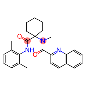 N-(1-(2,6-DIMETHYLPHENYLCARBAMOYL)CYCLOHEXYL)-N-METHYLQUINOLINE-2-CARBOXAMIDE