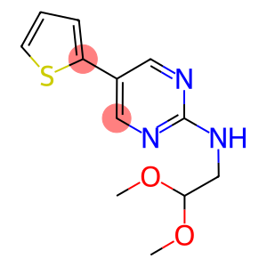 N-(2,2-DIMETHOXYETHYL)-5-THIEN-2-YLPYRIMIDIN-2-AMINE