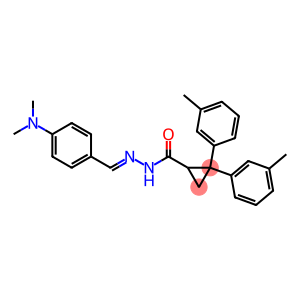 N'-[4-(dimethylamino)benzylidene]-2,2-bis(3-methylphenyl)cyclopropanecarbohydrazide
