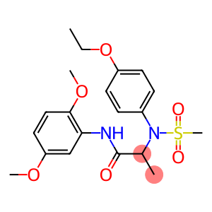 N-(2,5-dimethoxyphenyl)-2-[4-ethoxy(methylsulfonyl)anilino]propanamide