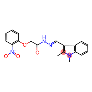 N'-[(1,2-dimethyl-1H-indol-3-yl)methylene]-2-{2-nitrophenoxy}acetohydrazide
