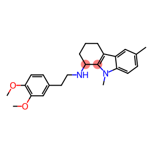 N-[2-(3,4-dimethoxyphenyl)ethyl]-6,9-dimethyl-2,3,4,9-tetrahydro-1H-carbazol-1-amine