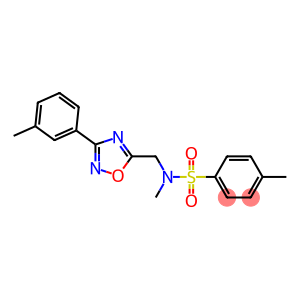 N,4-dimethyl-N-{[3-(3-methylphenyl)-1,2,4-oxadiazol-5-yl]methyl}benzenesulfonamide