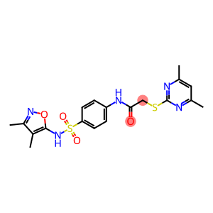 N-(4-{[(3,4-dimethyl-5-isoxazolyl)amino]sulfonyl}phenyl)-2-[(4,6-dimethyl-2-pyrimidinyl)thio]acetamide
