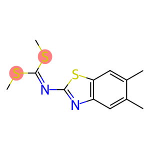 N-(5,6-Dimethylbenzothiazol-2-yl)imidodithiocarbonic acid dimethyl ester