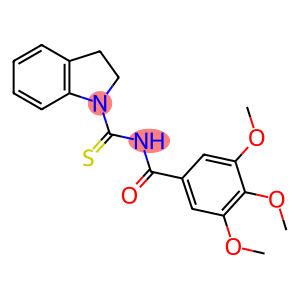 N-(2,3-dihydro-1H-indol-1-ylcarbothioyl)-3,4,5-trimethoxybenzamide
