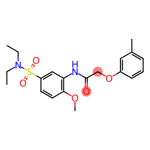N-{5-[(diethylamino)sulfonyl]-2-methoxyphenyl}-2-(3-methylphenoxy)acetamide