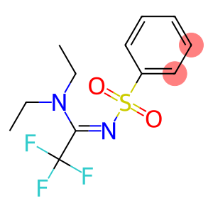 N-[1-(diethylamino)-2,2,2-trifluoroethylidene]benzenesulfonamide