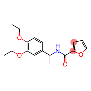N-[1-(3,4-diethoxyphenyl)ethyl]-2-furamide