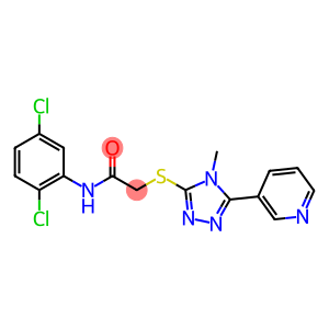 N-(2,5-dichlorophenyl)-2-[(4-methyl-5-pyridin-3-yl-4H-1,2,4-triazol-3-yl)sulfanyl]acetamide
