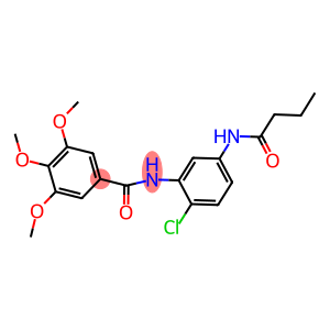 N-[5-(butyrylamino)-2-chlorophenyl]-3,4,5-trimethoxybenzamide