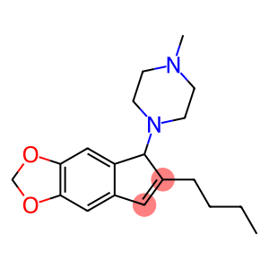 2-n-butyl-1-(4-methylpiperazinyl)-5,6-methylenedioxyindene